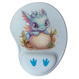 Mouse pad ergonômico fofo Bebê Dragão Kawaii