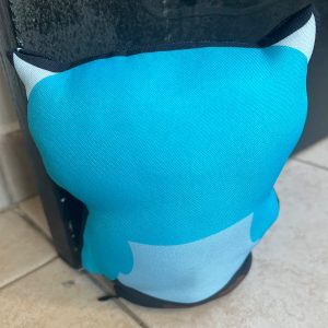 Peso de porta criativo Coruja Fofa Kawaii Azul