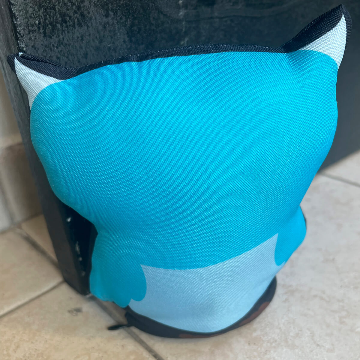 Peso de porta criativo Coruja Fofa Kawaii Azul