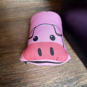 Peso de Porta Porco Kawaii Decoração Divertida