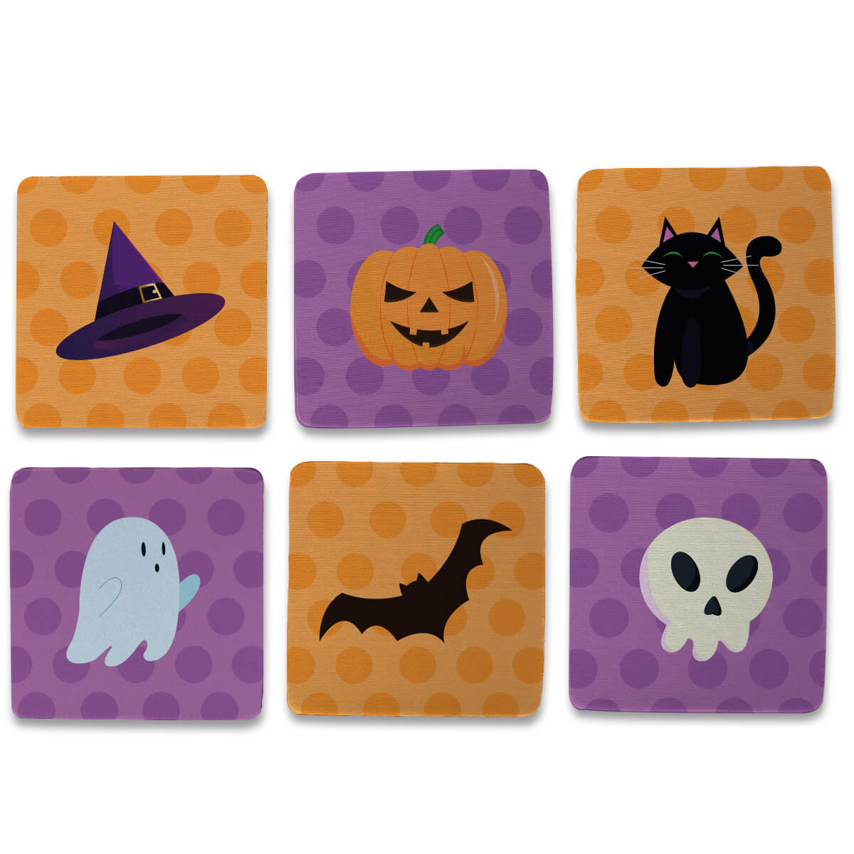 Kit 6 Porta Copos Criativos - Halloween Kit 6 Porta Copos Criativos - Halloween
