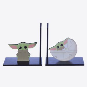 Porta Livros Aparador Baby Yoda Decoração Geek