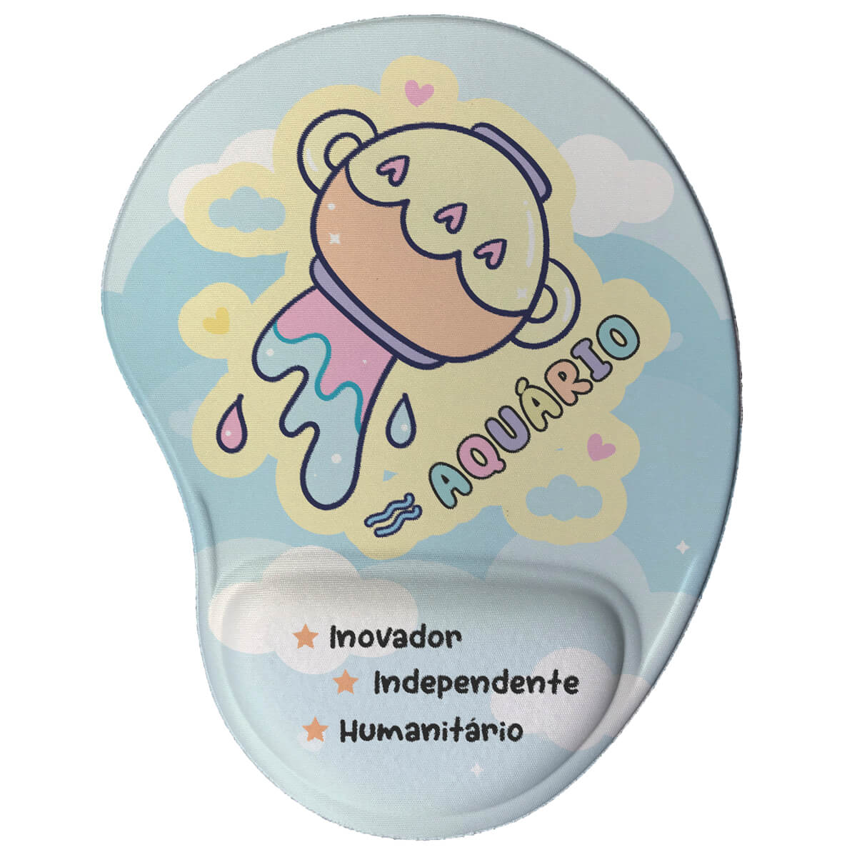 Mouse Pad Ergonômico Signos Kawaii