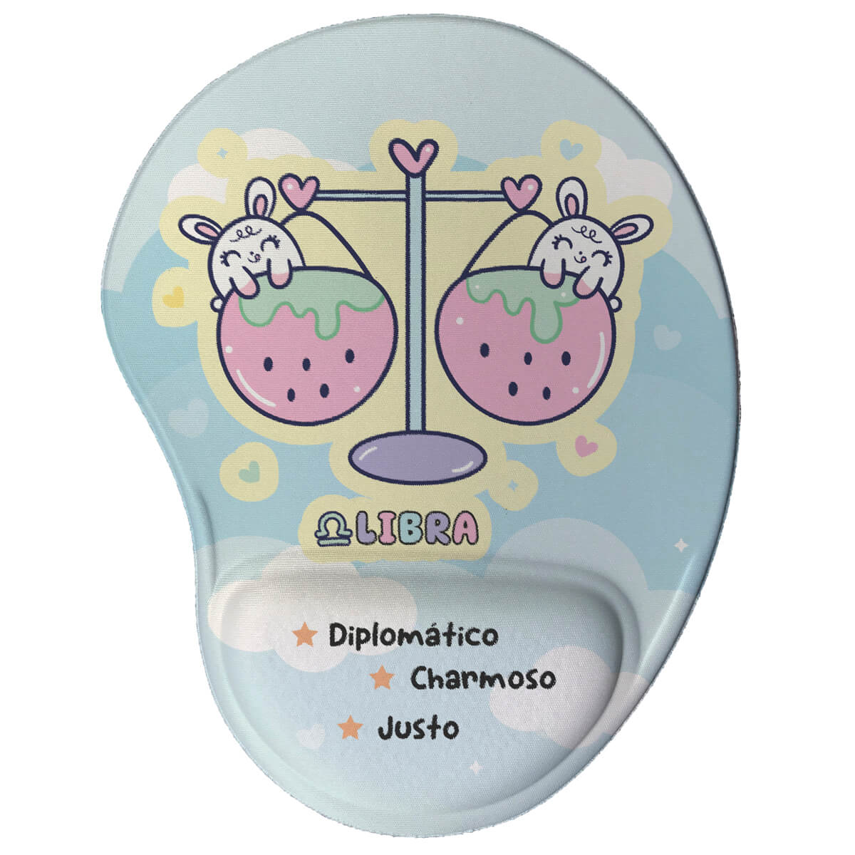 Mouse Pad Ergonômico Signos Kawaii