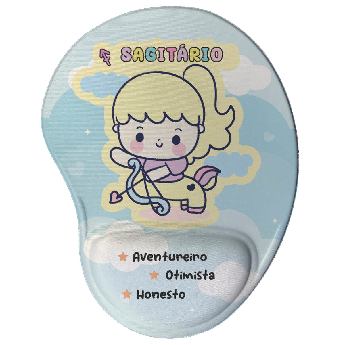 Mouse Pad Ergonômico Signos Kawaii