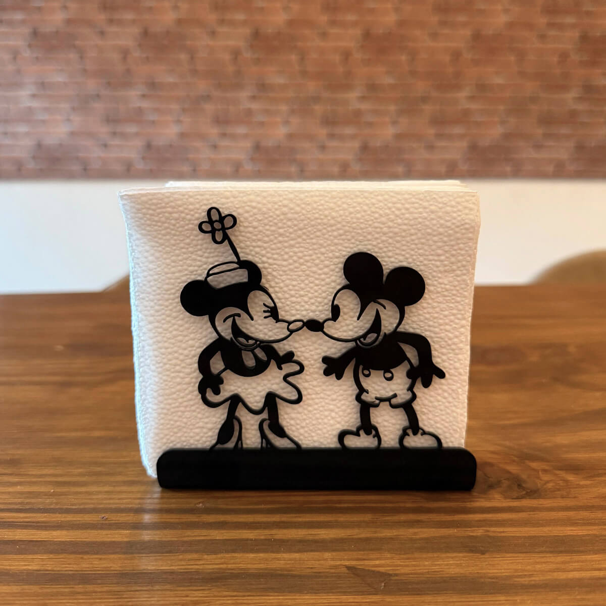 Porta-Guardanapo Formato Mickey E Minnie Steamboat Willie