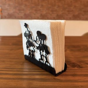 Porta-Guardanapo Formato Mickey E Minnie Steamboat Willie