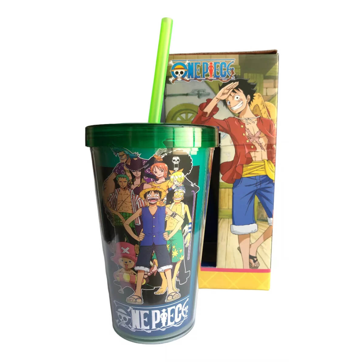 Copo com Canudo One Piece Copo com Canudo One Piece