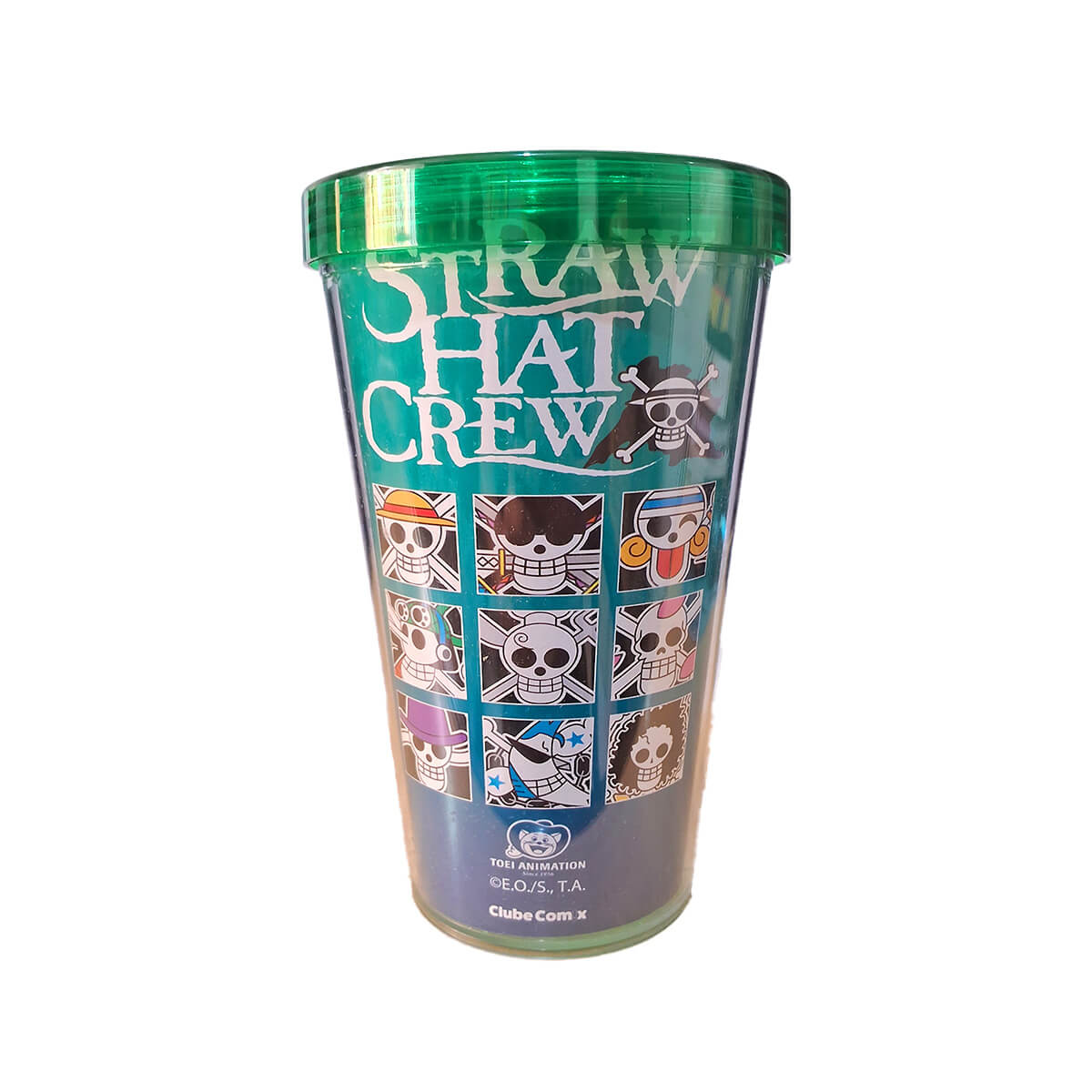 Copo com Canudo One Piece