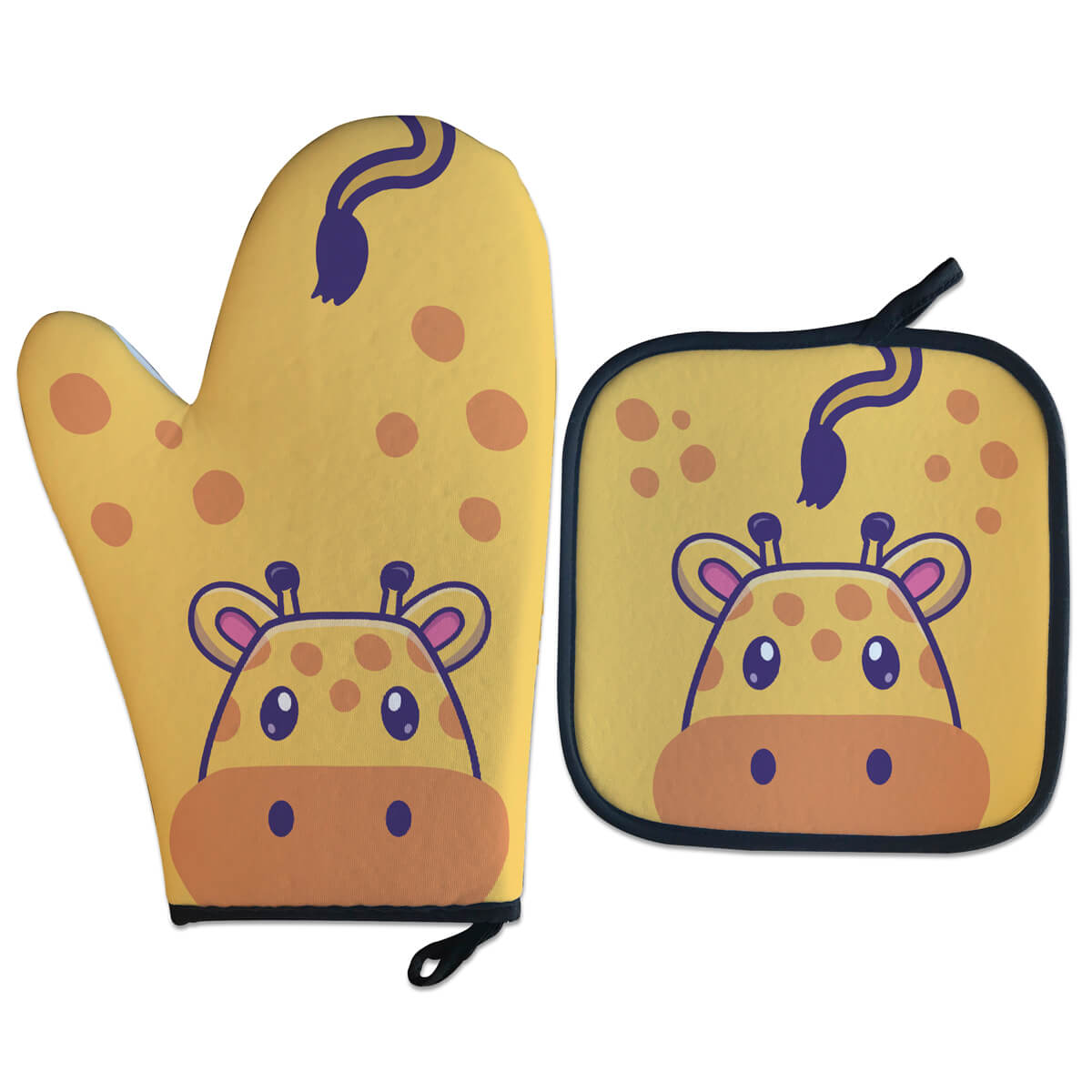 Kit Luva Térmica - Girafa Kawaii