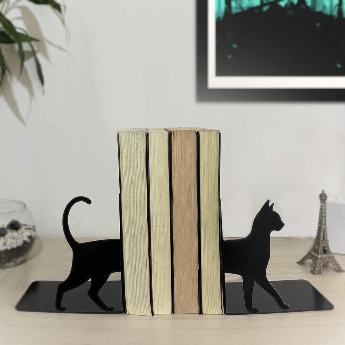 Porta Livro Aparador Gato Decoração Criativa