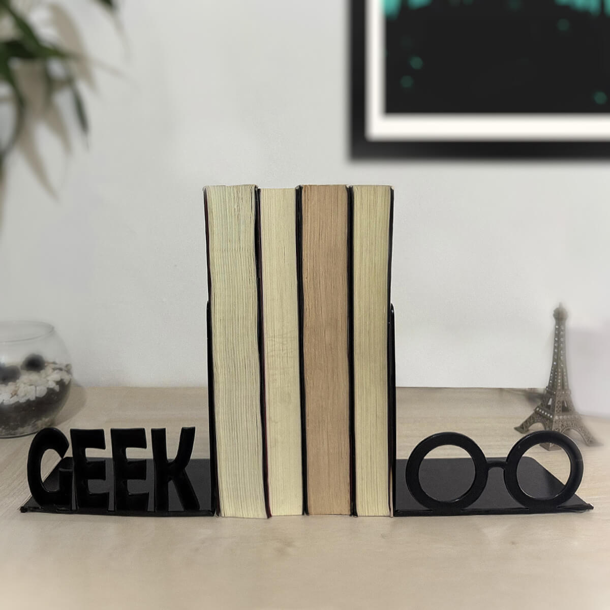 Porta Livro Aparador Óculos Geek Decoração Criativa