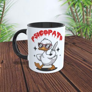 Caneca divertida Psicopato branco