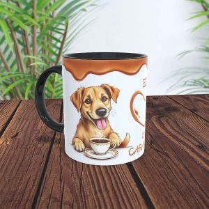 Caneca criativa eu amo vira-lata caramelo