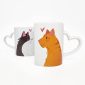 Caneca Dupla Love Casal Gatos