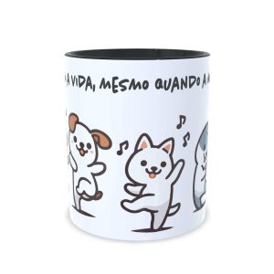 Caneca Cachorros Dance com a Vida