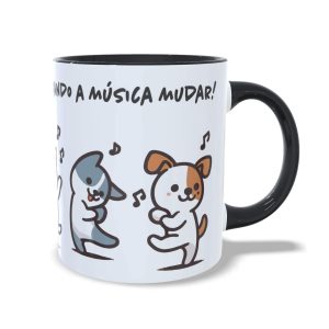 Caneca Cachorros Dance com a Vida