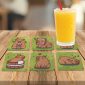 Kit 6 Porta Copos Criativos - Capivara Kawaii