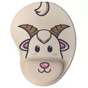 Mouse Pad Ergonômico - Cabra Kawaii