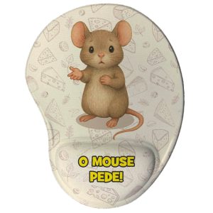 Mouse pad ergonômico divertido O Mouse Pede