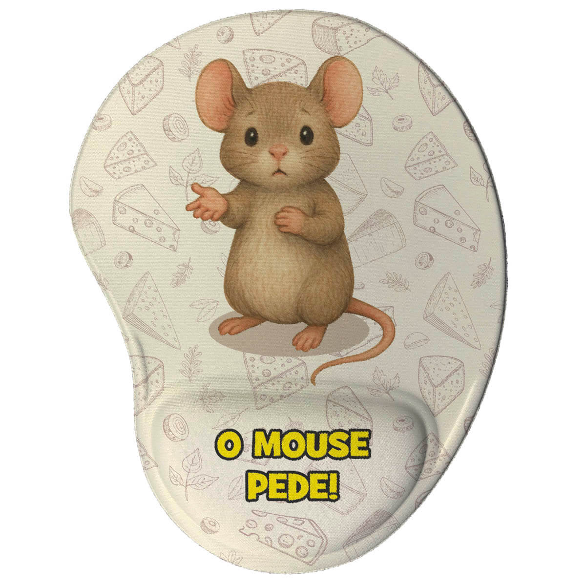 Mouse pad ergonômico divertido O Mouse Pede Mouse pad ergonômico divertido O Mouse Pede