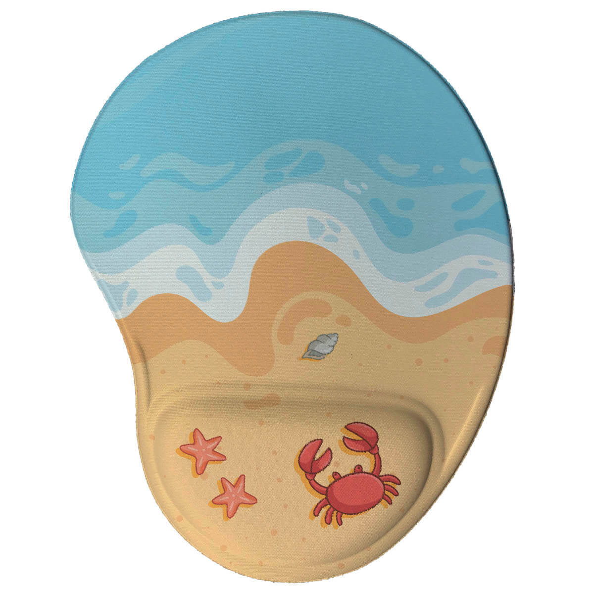 Mouse pad ergonomico divertido Praia Verão Mouse Pad Ergonômico - Praia Verão