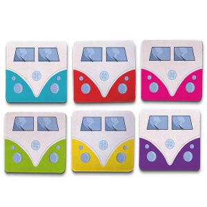 Kit 6 Porta Copos Criativos - Peruas Retrô