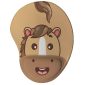 Mouse Pad Ergonômico - Cavalo Fofo Kawaii com apoio ergonômico confortável