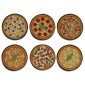 Kit 6 Porta copos Pizza Presente Criativo
