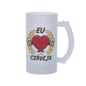 Caneca de Chopp Divertida Eu Amo Cerveja Presente Criativo