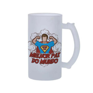 Caneca de Chopp Melhor Super Pai do Mundo Presente Criativo
