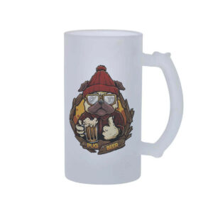 Caneca de Chopp Pug Beer Presente Criativo