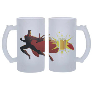 1 Caneca de Chopp Super Herói Presente Criativo