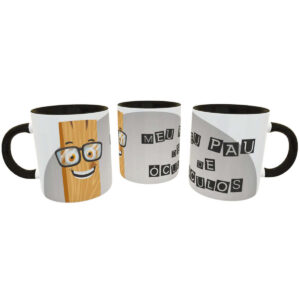Caneca Debochada Meu Pau de Óculos Presente Divertido