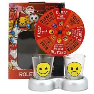 Jogo de Dose Shot Roleta Emoji Presente Criativo - Imagem 1