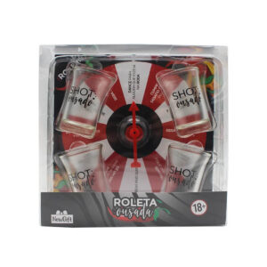 Jogo de Dose Shot Roleta Ousada Presente Criativo