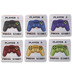 Kit 6 Porta Copos Players Presente Criativo Gamer