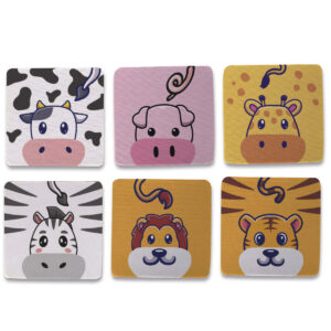 Kit 6 Porta Copos Criativos Bichos Kawaii