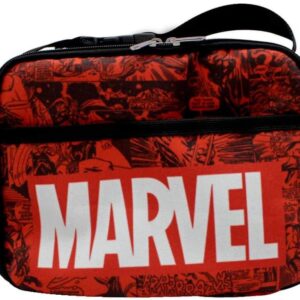 Lancheira Térmica C/ 02 Bolsos Marvel Classic Presente Criativo Geek