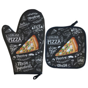 Kit Luva Térmica Com Aparador - Pizza Cozinha Criativa