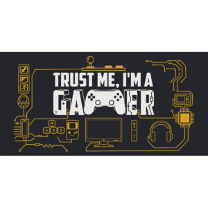 Mouse pad Gamer Grande Trust Me I'm A Gamer  70 x 35 cm Presente Criativo Geek