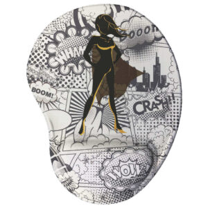 Mouse pad Ergonômico Geek Comics Heroína Presente Criativo