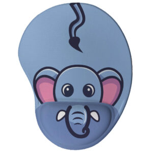 Mouse pad Divertido Ergonômico Elefante Kawaii