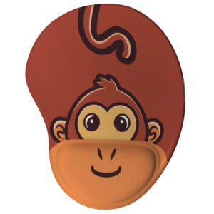 Mouse pad Divertido Ergonômico Macaco Kawaii