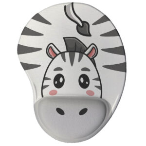 Mouse pad Divertido Ergonômico Zebra Kawaii