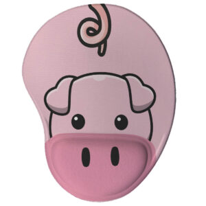 Mouse pad Divertido Ergonômico Porco Kawaii
