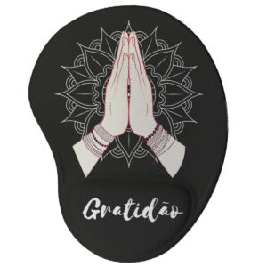 Mouse Pad Ergonômico Gratidão Oficial Geek Vip