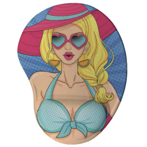 Mouse Pad Ergonômico Sexy Blonde Girl Oficial Geek Vip