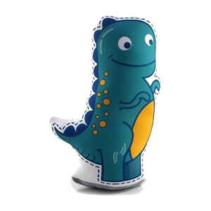 Peso de Porta Dino Verde Decoração Criativa - Imagem 1