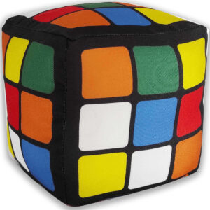 Peso de Porta Cubo Mágico Retrô Decoração Geek